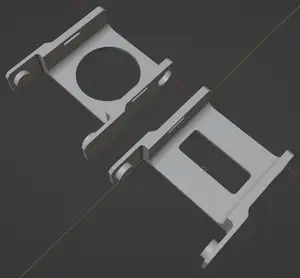 Cable Chain with Rectangular Cut-Out