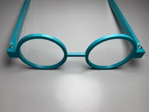 Customizable fursuit glasses: Round style
