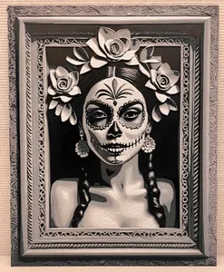Halloween Day of the Dead - 4 Color Hueforge Filament Painting