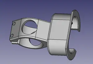 Bike mount for watches with nylon strap (long stem)