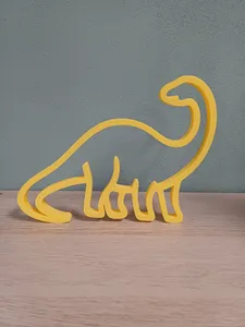 Brontosaurus silhouette / wall art