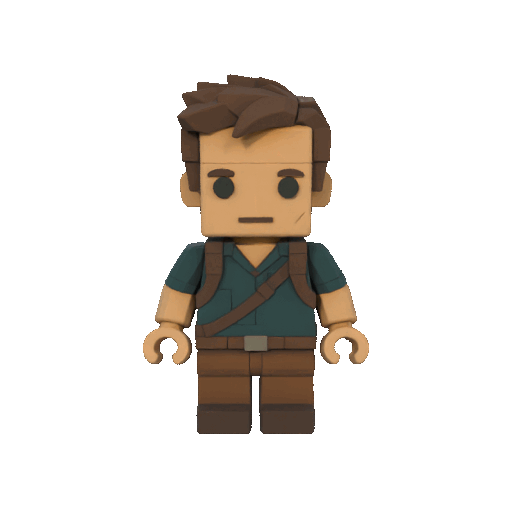 Lego Nathan Drake Minifigure - Uncharted