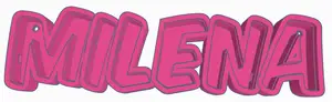 MILENA LED- Namenslampe (Name lamp) kleine Schrift