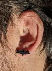 Bat Stud Earring
