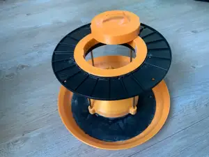 Spool Bird feeder (overengineered) for PM Spools (upcycling)