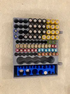 Battery organizer for classic and cell batteries