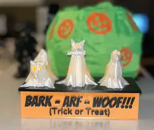 Tea Light Pedestal for Halloween Ghost Dogs