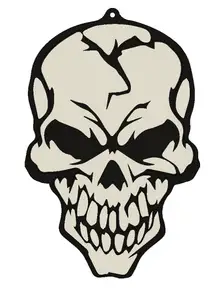 Halloween Flat Skull Decoration For MMU or Color Change