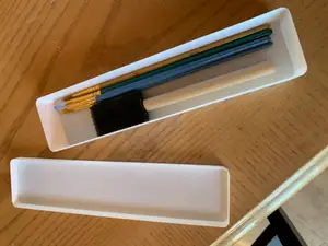 Simple storage box with lid - for paintbrush, pen, pencil