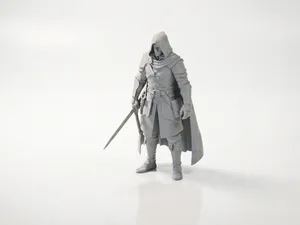Medieval Knight Figurine Fantasy 3D Printable