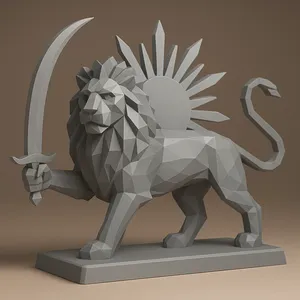 Lion and Sun – Ancient Persian Symbol