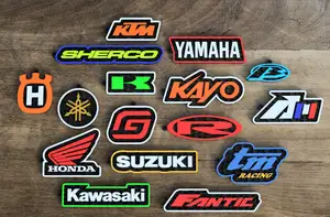 Honeycomb-style keychains >part4< dirtbike brand logos