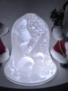 Lithophane Santa beim Malen