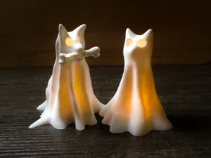 Halloween Ghost Dog and Cat Light