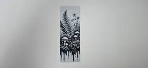 Forest Mushrooms & Fern Bookmark
