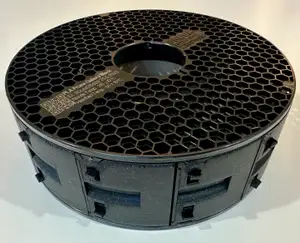 Vertical Filament Spool Parts Storage for Prusament Roll (cardboard inner spool) and Hatchbox