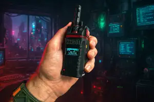 Meshtastic Faketec "Copywolf" modular Cyberpunk style node
