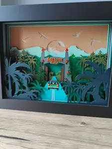 Jurassic Park Shadow Box