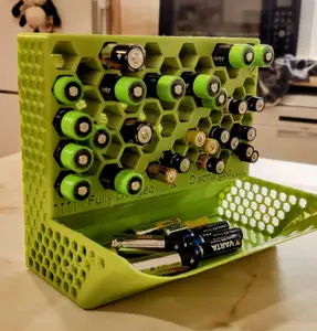 Fridge or stand alone AA and AAA battery organizer