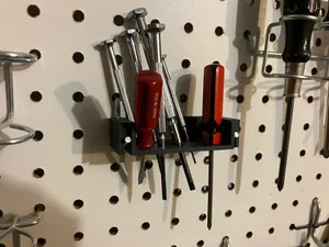 Customizable Peg Board Tool Shelf