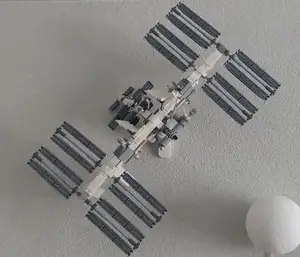 Wall mount for LEGO International Space Station