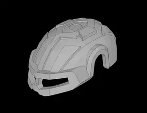Lego Compatible (92208.dat) Hero Factory Helmet