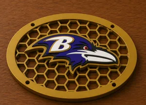 Baltimore Ravens 6x9 Speaker Grill Cover