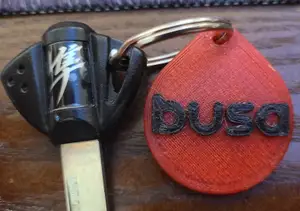 Hayabusa Motorcycle Keychain Tag