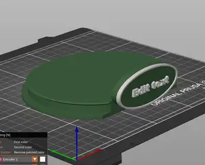 Base with Editable Sign for Figures or Statues MMU 3 - MKi3 ready