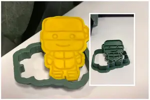 "Ninja Turtle" Cookie Cutter + Stamp