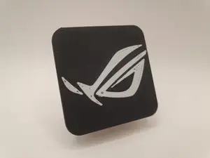 AIO CPU Watercooler hose distance bracket with interchangeable logo