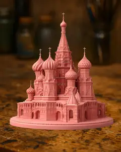 St. Basil’s Cathedral — Iconic Moscow Landmark, Russian Orthodox Church Sculpture with Onion Domes