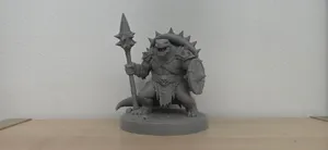 Tortoise Warrior with Spiked Mace and Shield
