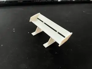 Mini car spoiler dual wings