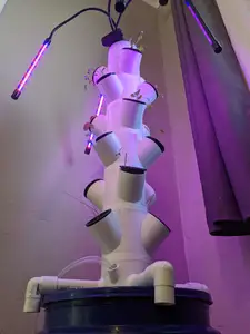 Upgraded Modular Hydroponics Tower - More Compact & Stable