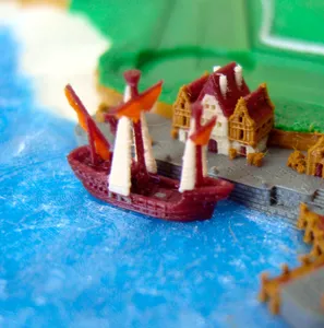 Moored sailing ship: Catan (high resolution MMU) cosmetic add-on