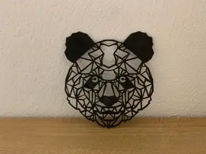 Panda Bear head geometrical