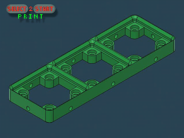 Gridfinity | Base: Skelet | 3x1 | select2stertPrint