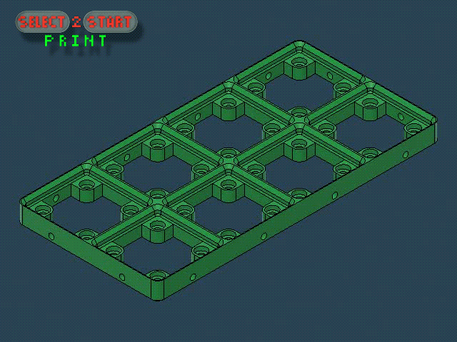 Gridfinity | Base: Skelet | 4x2 | select2stertPrint