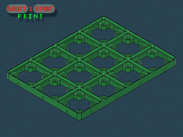 Gridfinity | Base: Skelet | 4x3 | select2stertPrint
