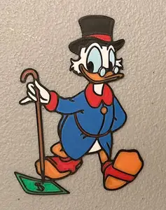 Multicolor Scrooge McDuck Magnet
