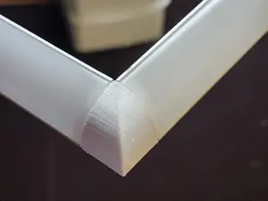 LED strip L 45 90 degree angle channel diffuser inside and outside corner