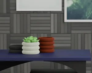 Ribbed planter