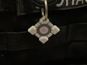 Portal 2 Companion Cube Keychain