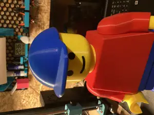 Baseball cap(V3) for Mega Lego Like Minifigure (10:1 scale)