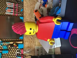 Mohawk(V2) for Mega Lego-like Minifigure (10:1 scale)