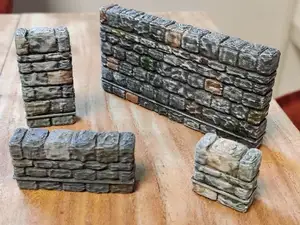 OpenForge 2.0 Dungeon Stone Separate Wall Bases with stone sides