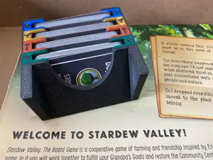 Stardew Valley Board Game Insert (Multi Color): Profession Upgrade Card Holder