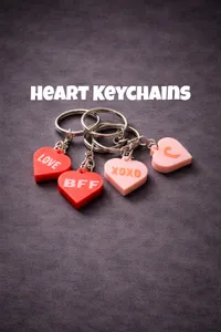 Heart Keychains