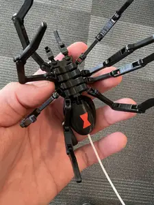 Articulated Spider Black Widow Markings
